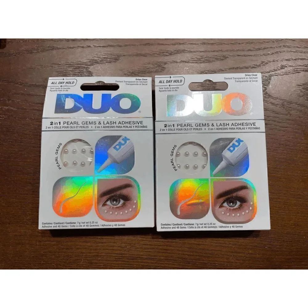 DUO 2 in 1 Pearl Gems and Lash Adhesive Kits Lot of 2